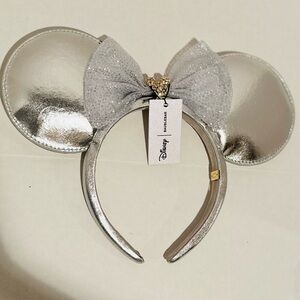 Baublebar Disney NWT Minnie Mouse Silver Ears Headband